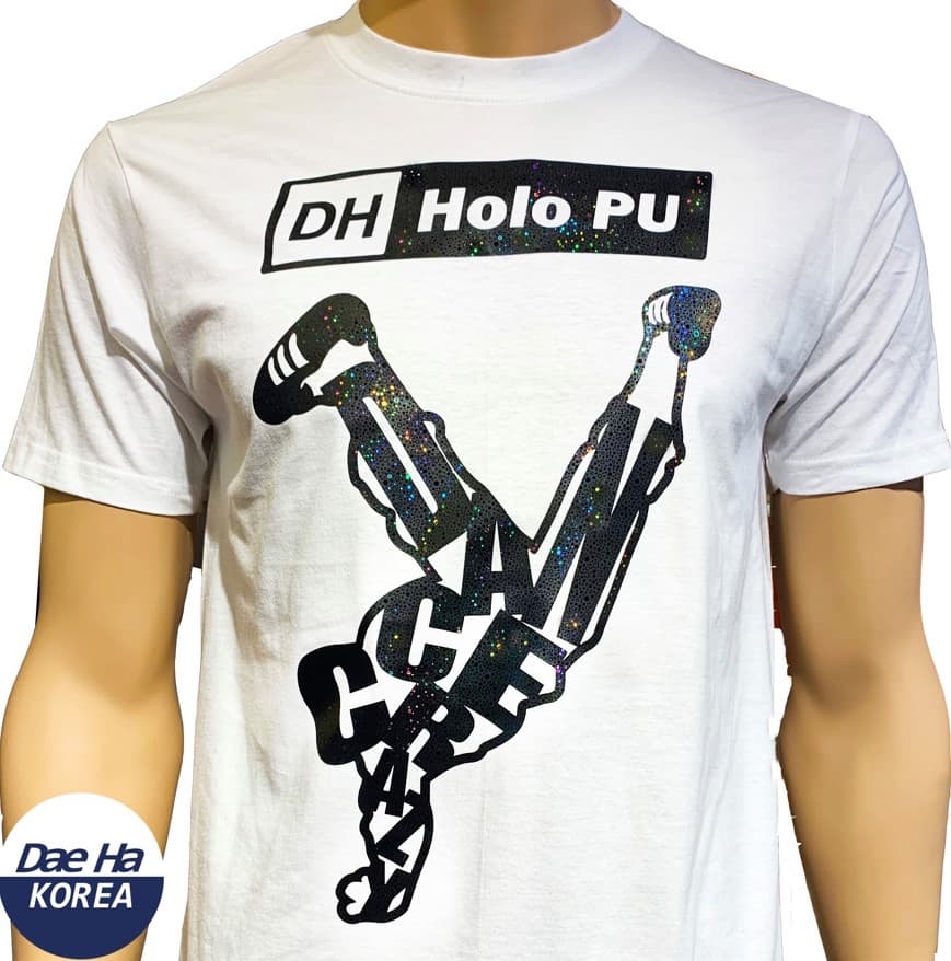 Holo PU Heat Transfer Vinyl for Garment and T_Shirt Heat Transfer Film _ Holographic effect on PU