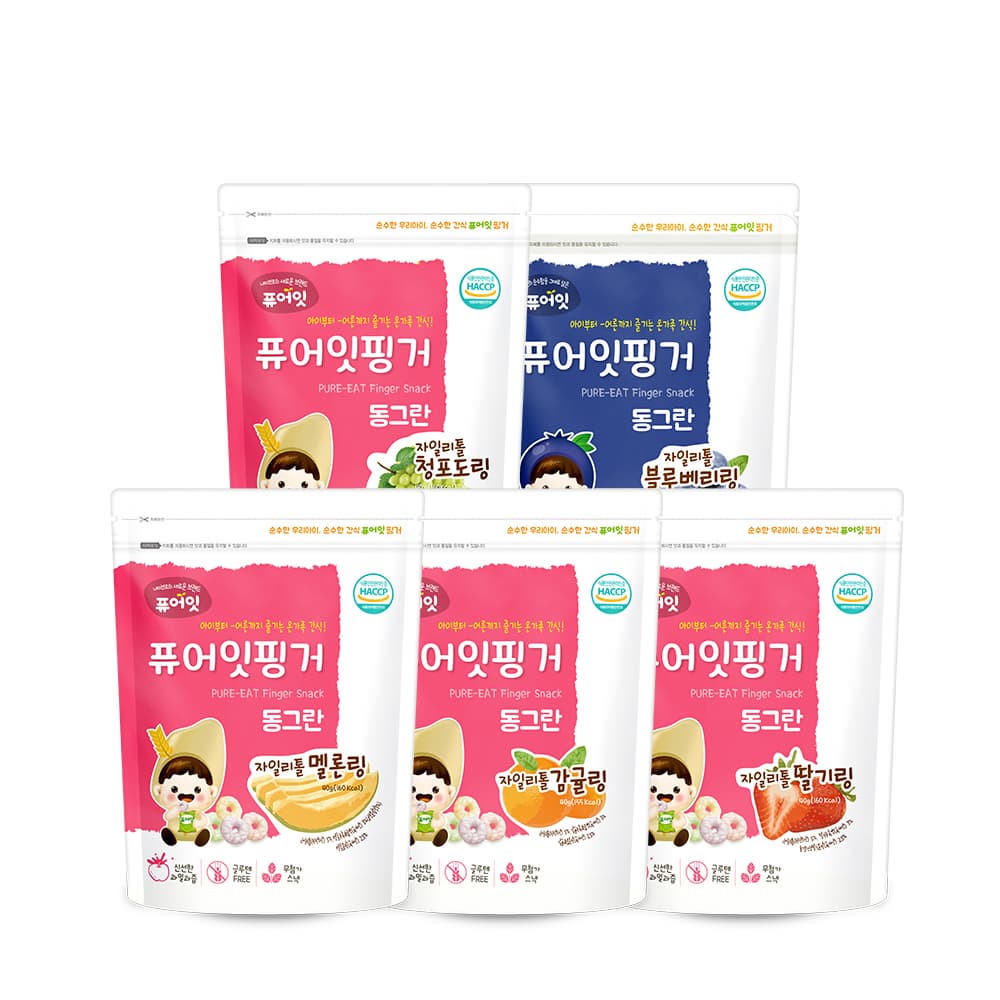 PURE_EAT Finger Brown Rice Xylitol Fruit Ring