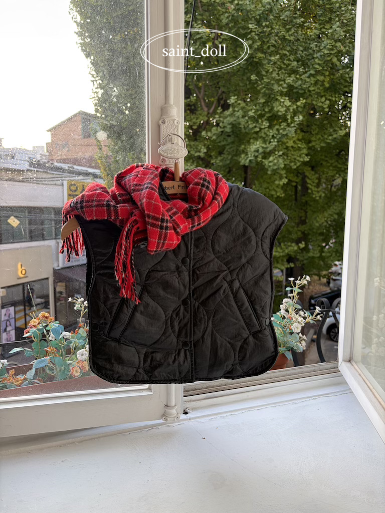 Saint Doll Children_s Clothing Dotto Padding Vest for Boys and Girls Korean Manufacturer