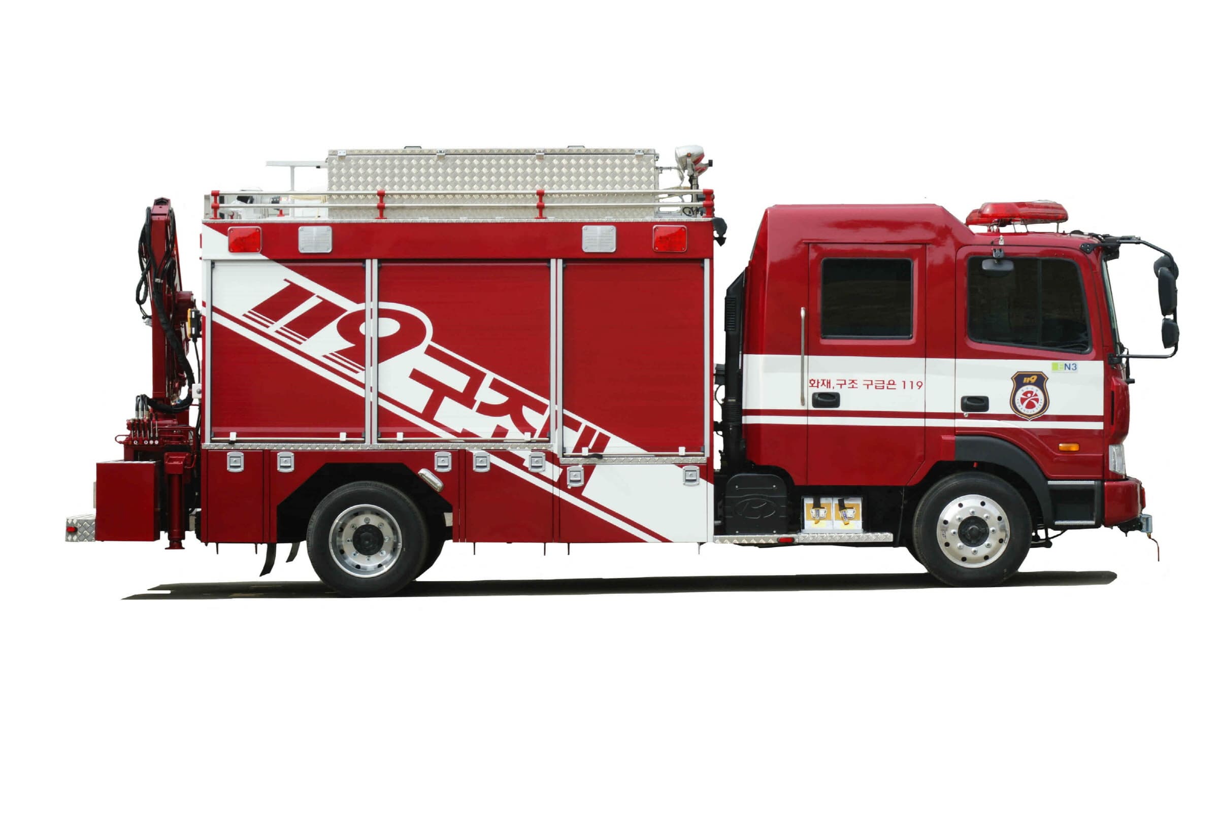 firefighting rescue truck middle size