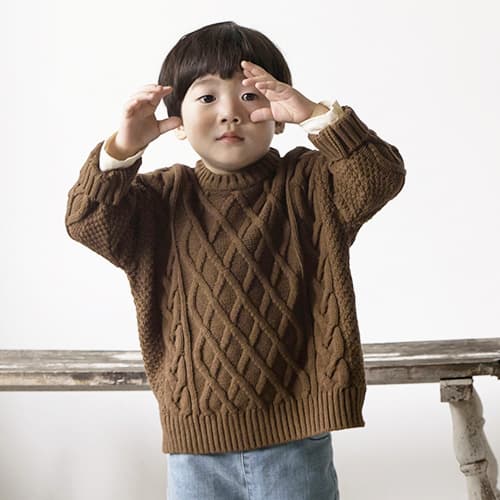 DE MARVI Kids Toddler Knitted Sweater MADE IN KOREA