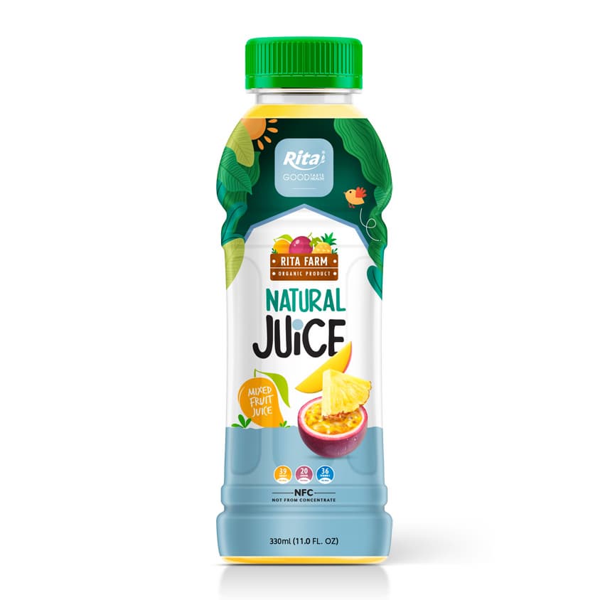 Wholesale Natural Organic Mixed Fruit Juice 330ml