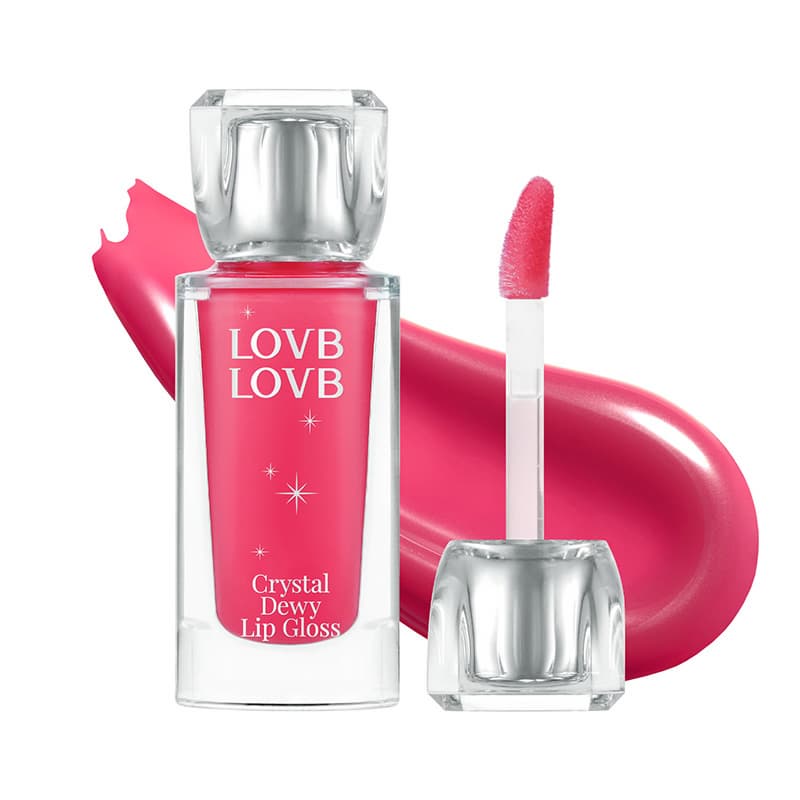 Crystal Dewy Lip Gloss 03 Fiary Pink