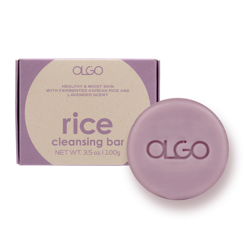 OLGO Rice Cleansing Bar for Face _ Body  _ Vegan Soap_free bar with Korean fermented rice complex
