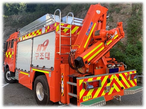 firefighting rescue truck large size_bending type_