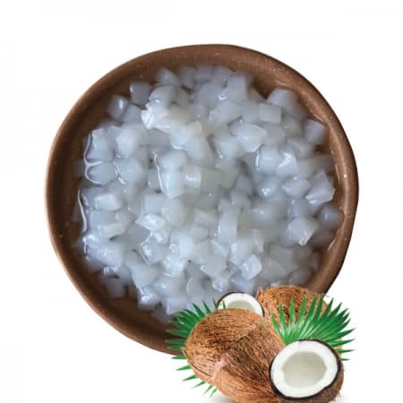 Nata de coco for fruit juice_Coconut jelly syrup cheap price