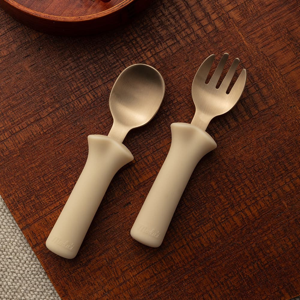 Silicone premium brass spoon_fork