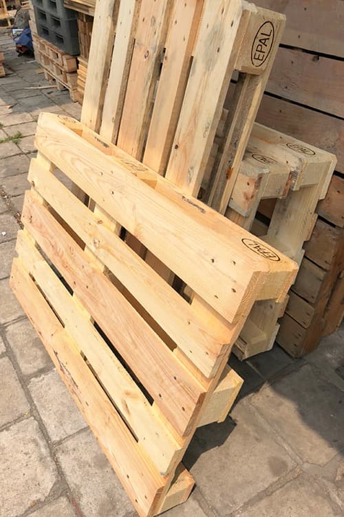 Wood pallet 4_ways meet EU and EPAL standard for logistic transport with customize specification