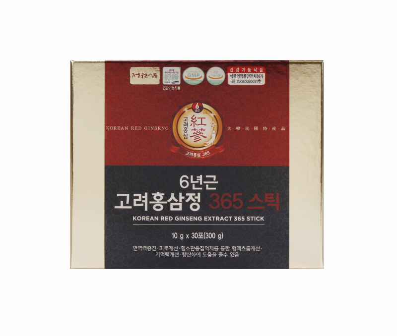 6 Years grown Korean Red Ginseng extract 365 Stick