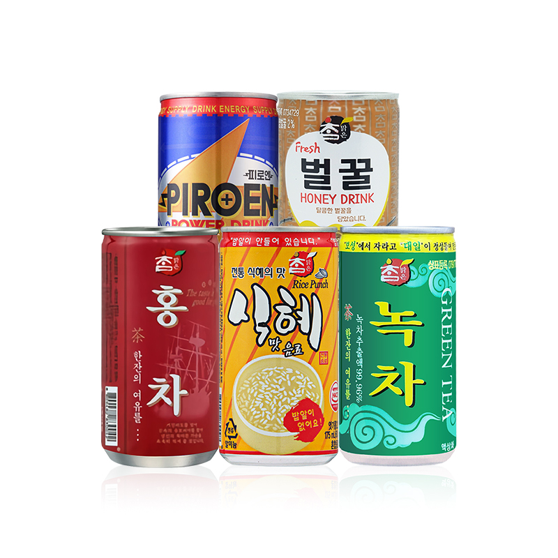 Beverage_ Drink_ Coffee _ Chammalg_eun Tea 5 Type _Honey_ Piroen_ Black tea_ Green tea_ Sikhye 175ml