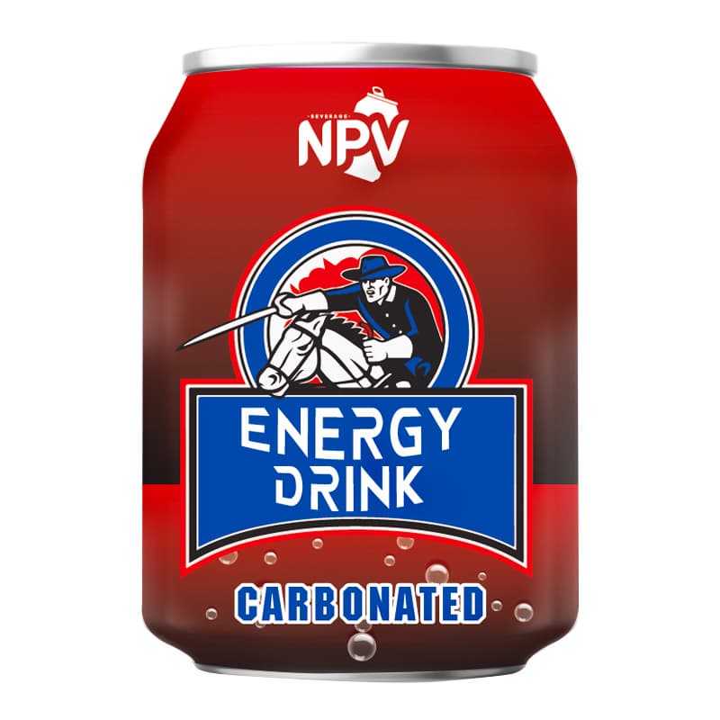 WHOLESALE BULK BUY NPV CARBONATED ENERGY DRINK 250ML SHORT CAN