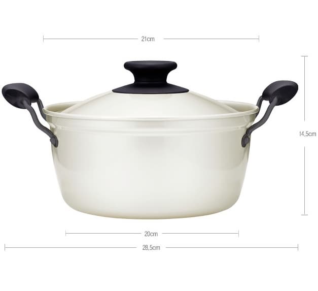 Air Pot Set (16cm Sauce pan, 20cm Pot, 22cm frying pan) | tradekorea