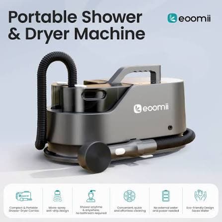 Eoomii Portable Shower _ Dryer Machine Health care machine