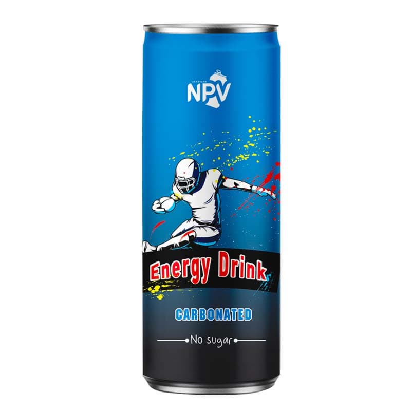 PRIVATE LABEL BEST QUALITY NPV BRAND ENERGY DRINK 250ML SLIM CAN