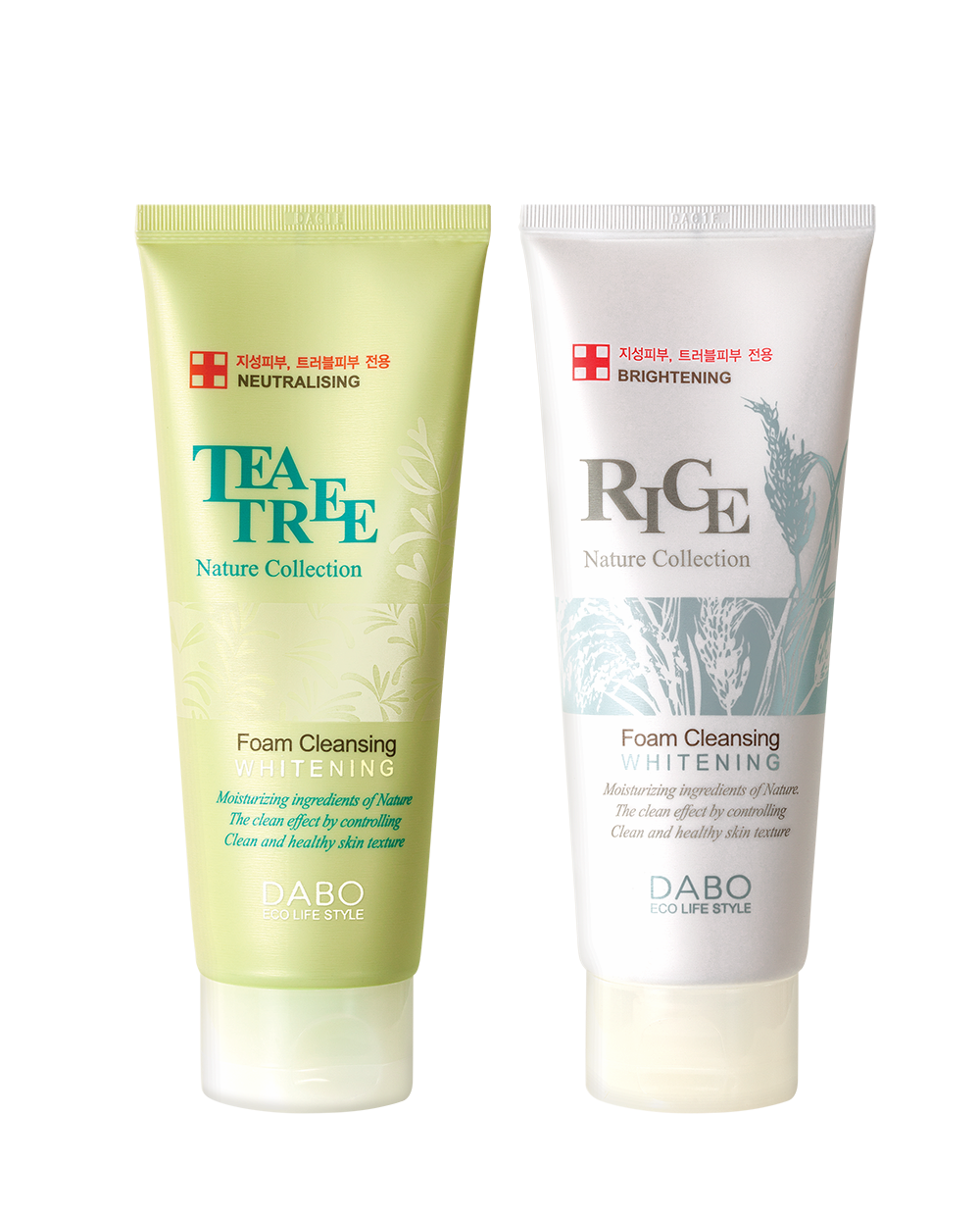DABO Foam Cleansing Natural Collection_Rice_Tea tree_