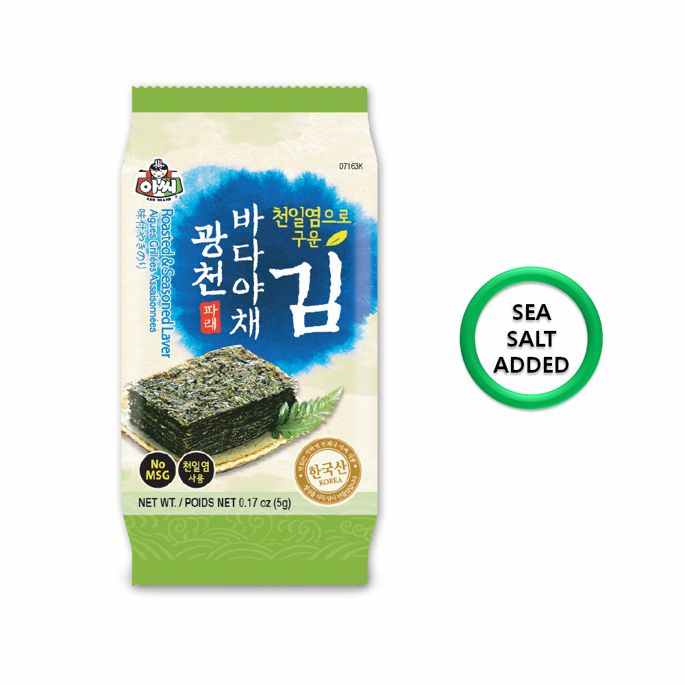 NO MSG Roasted _ Sea salt Seasoned Laver_Seaweed_