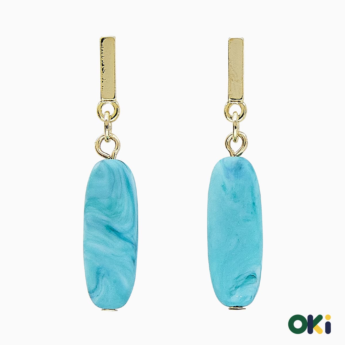 Blue ocean earrings OKi Fashion accessories jewely hypoallergenic