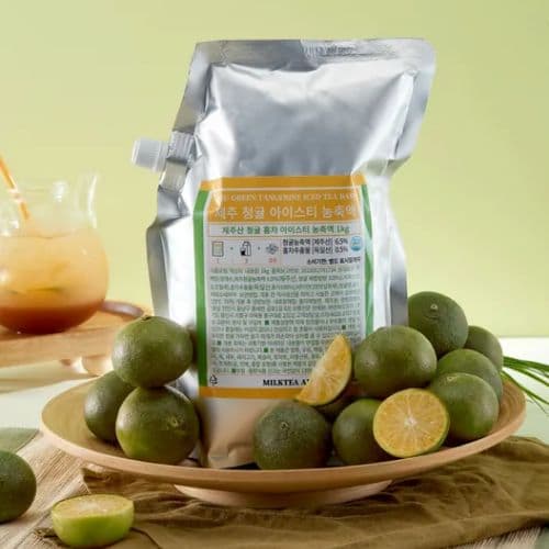 DRINK BEVERAGE COFFEE  Jeju Green Tangerine Tea Concentrate BASE