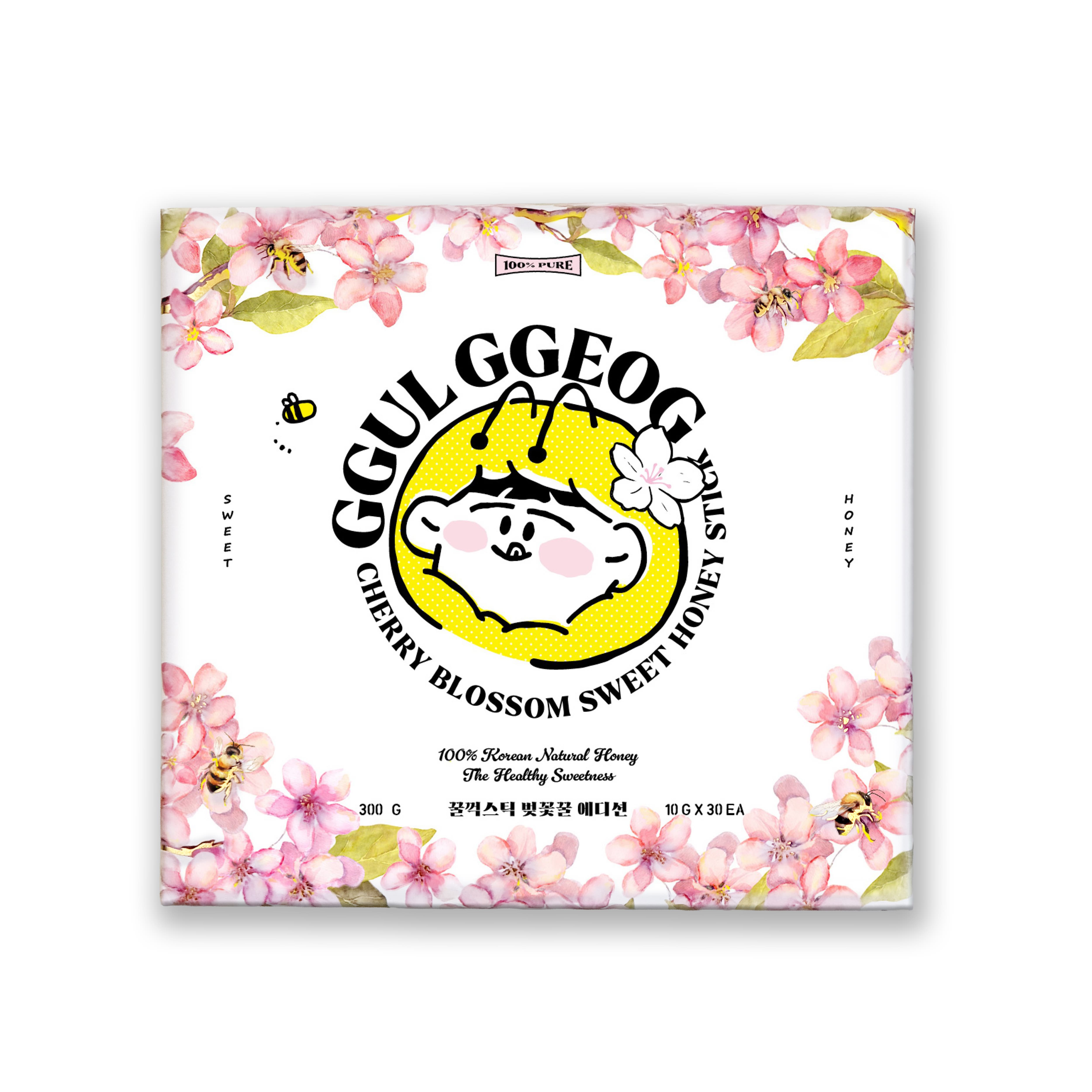 GGULGGEOG Honey Stick 10g 30ea _ Cherryblossom