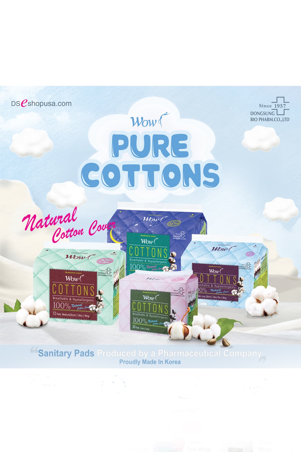 WOW 100_ Pure Cottons Sanitary Pads