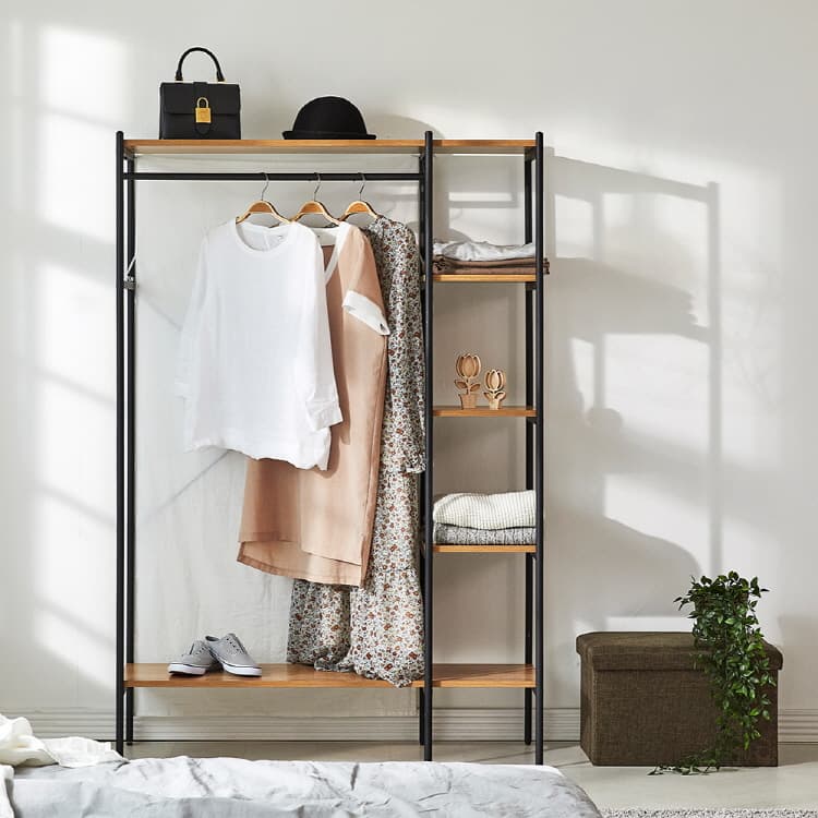 Metal bedroom cupboard mini modular wardrobe