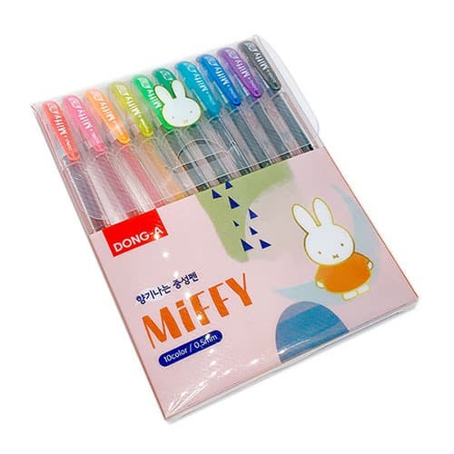 Dong_A Miffy Scented Gel Pen _ 0_5 mm _ 10 Color Set