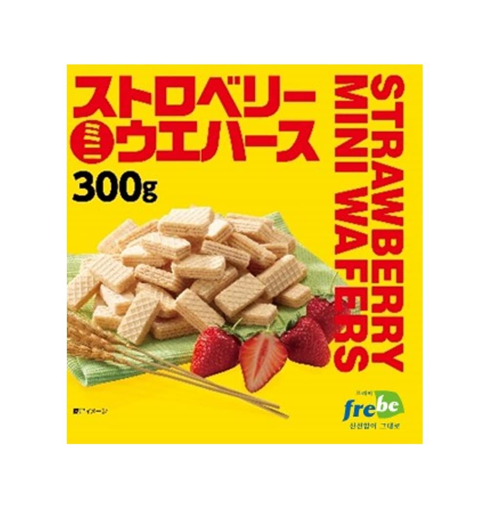 Strawberry mini wafer snack