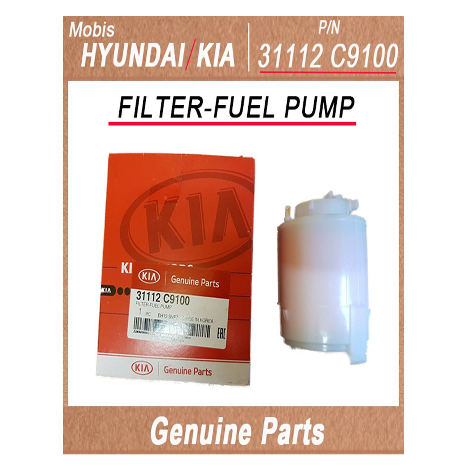 31112C9100 _ FILTER_FUEL PUMP _ Genuine Korean Automotive Spare Parts _ Hyundai Kia _Mobis_