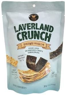 LAVERLAND CRUNCH _FISH AND SEAWEED CHIPS ORIGINAL_
