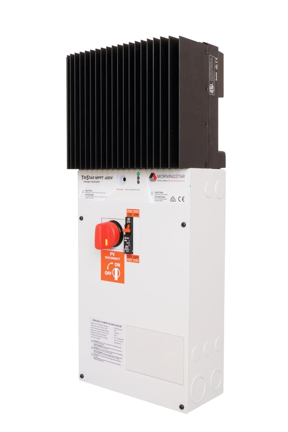 Morningstar Tristar MPPT 600V Solar Charge Controller Disconnect Box MODBUS networking