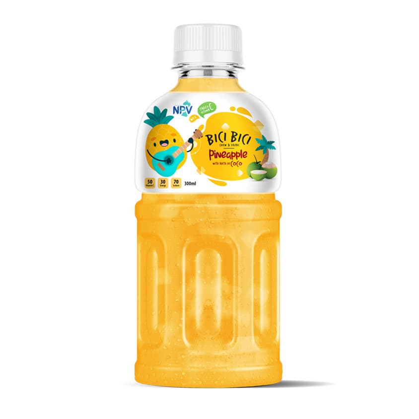 PRIVATE LABLE PINEAPPLE JUICE DRINK WITH NATA DE COCO 330ML PET BOTTLE