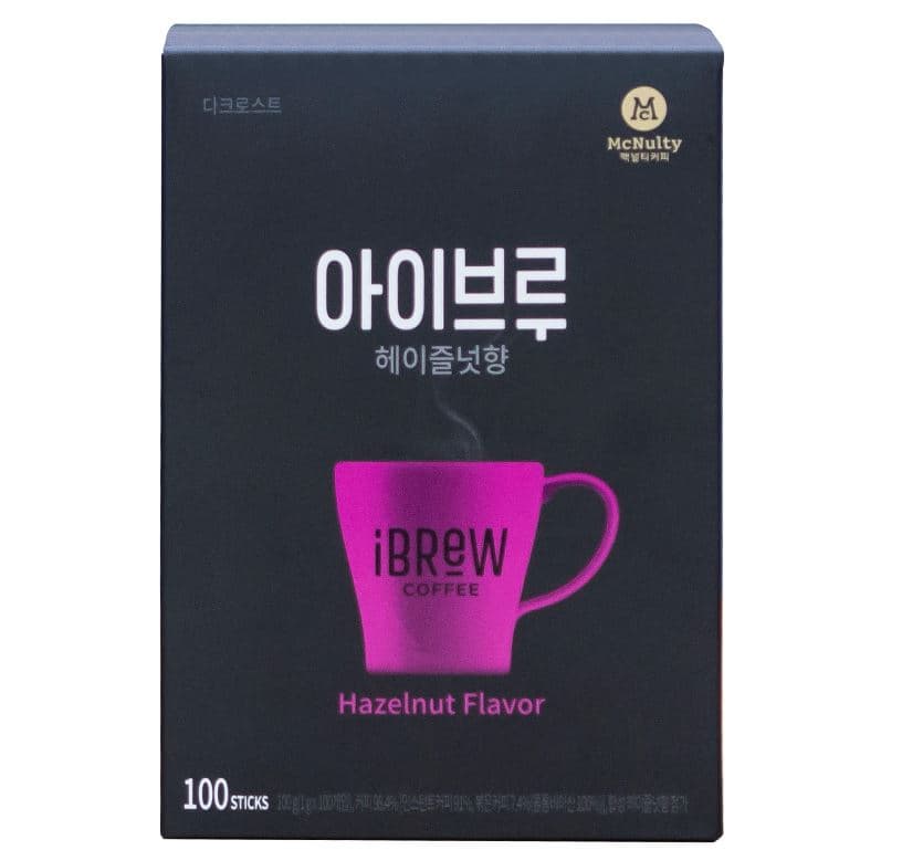 iBrew Hazelnut Flavor Instant Coffee 100 Sticks