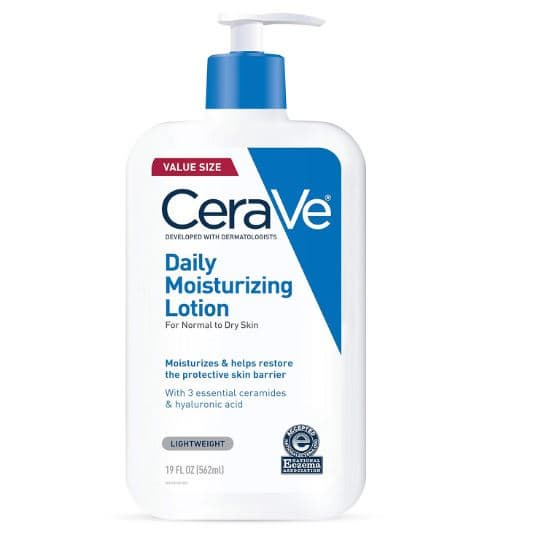 CeraVe Daily Moisturizing Lotion for Dry Skin Body Lotion _ Face Moisturizer with Hyaluronic 19 oz