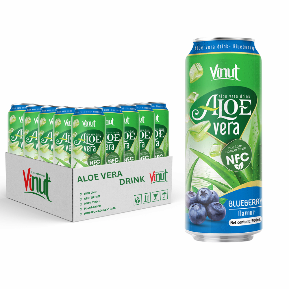 Marketing Support _ Free Sample _ 100_ Pure Aloe Vera Natural Blueberry Juice Flavor _ Wholesale