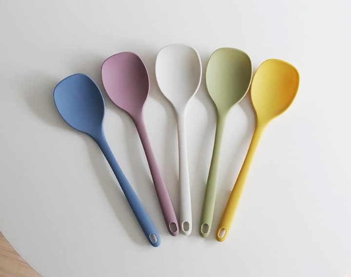 Platinum silicone gelato spoon