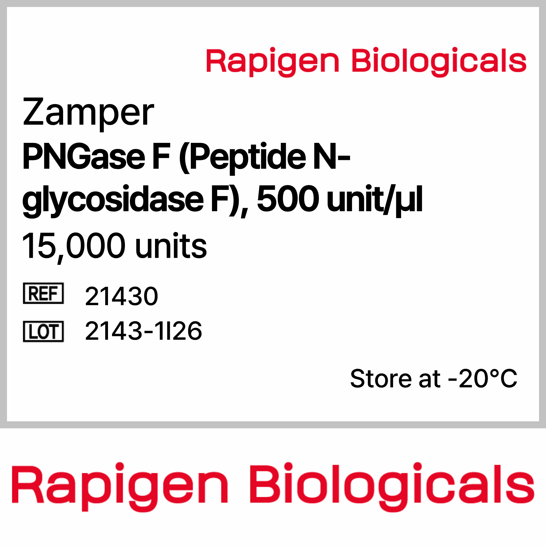 Zamper PNGase F _Peptide N_glycosidase F_