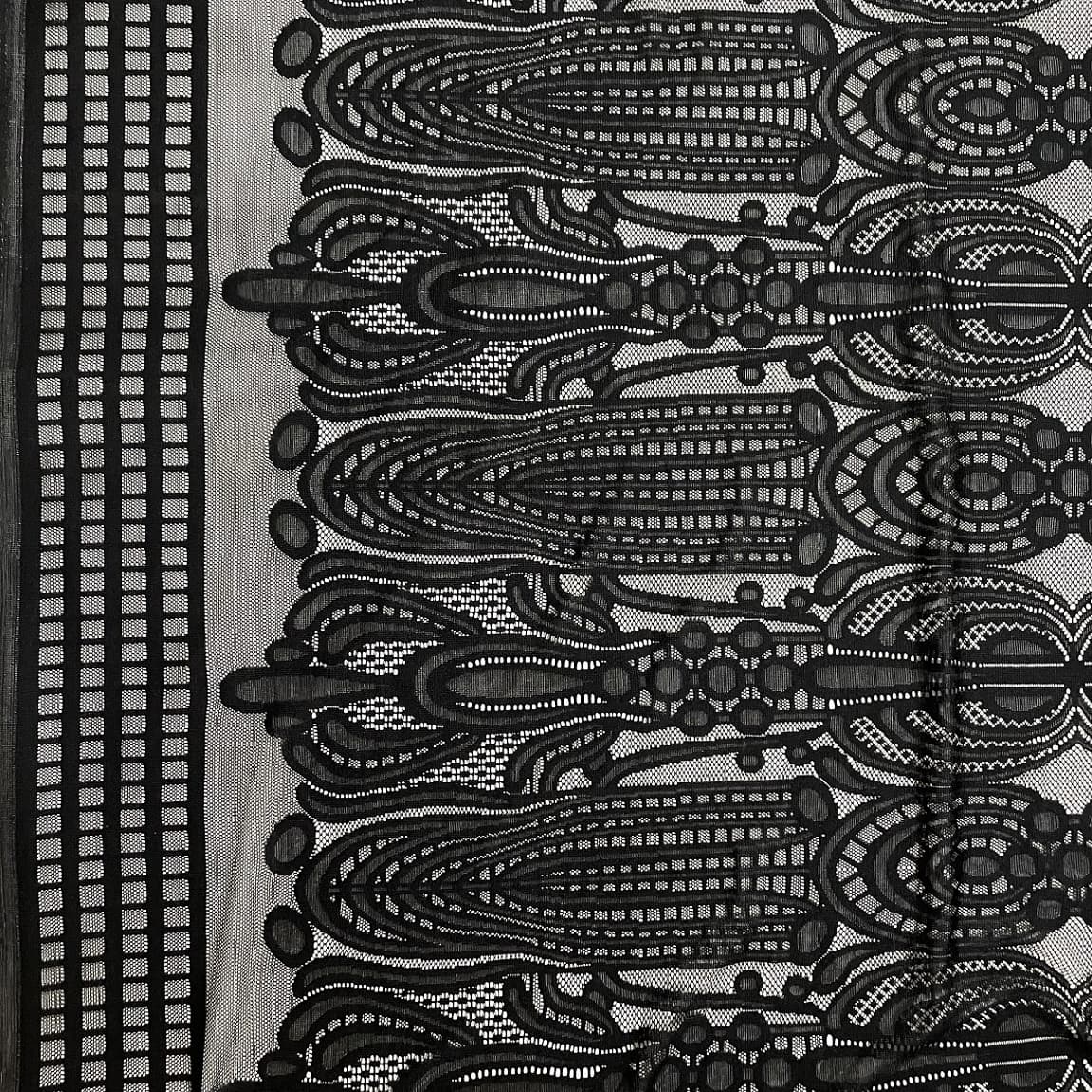 Korean nylon jacquard raschel lace fabric
