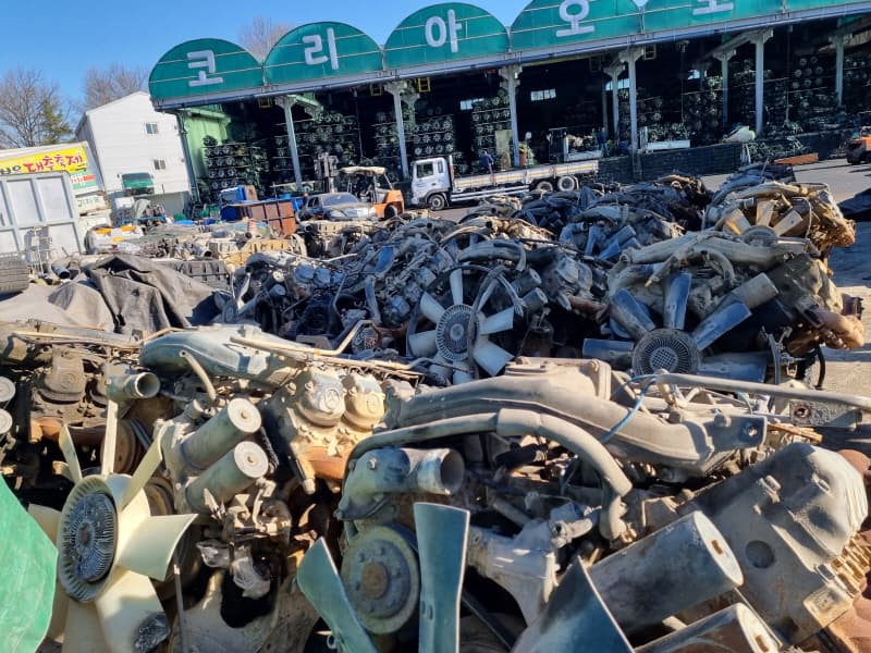 used engines trucks south in korea man _volvo second hand buses engines part