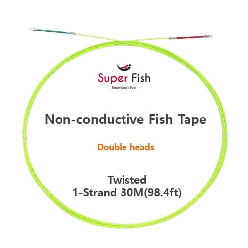 Twisted 1_strand fish tape 30M_98_4ft_ Green Double Heads from Korea_