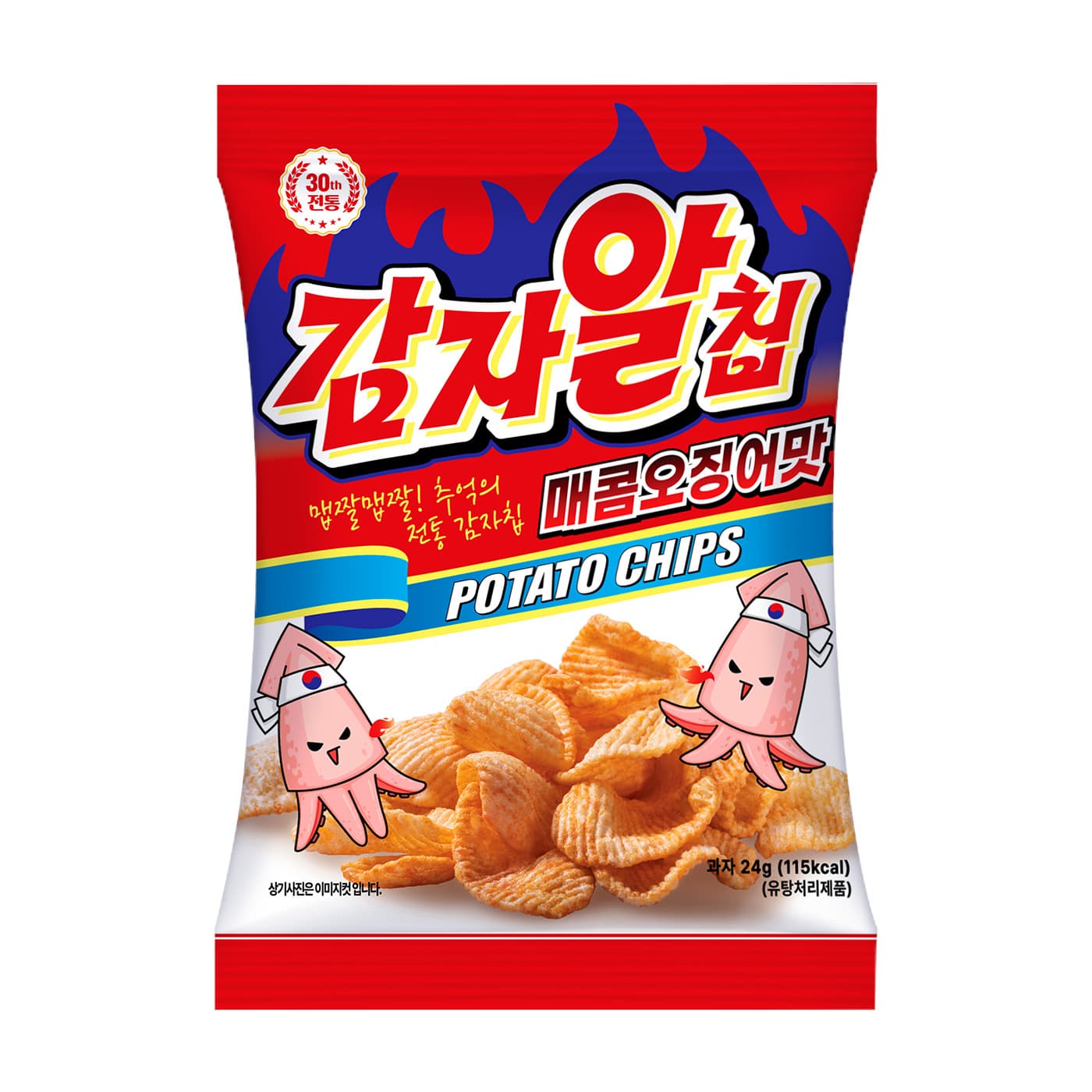 Potato Chips Spicy Squid Flavor