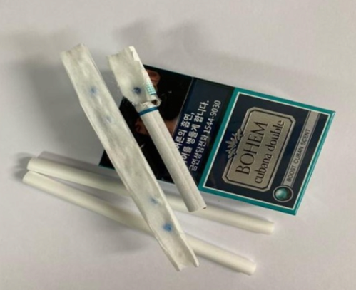 96mm_132mm Menthol Mono Cellulose Acetate Tow Capsule Click Smoke  Filter Rods Korea for Bohem Cig
