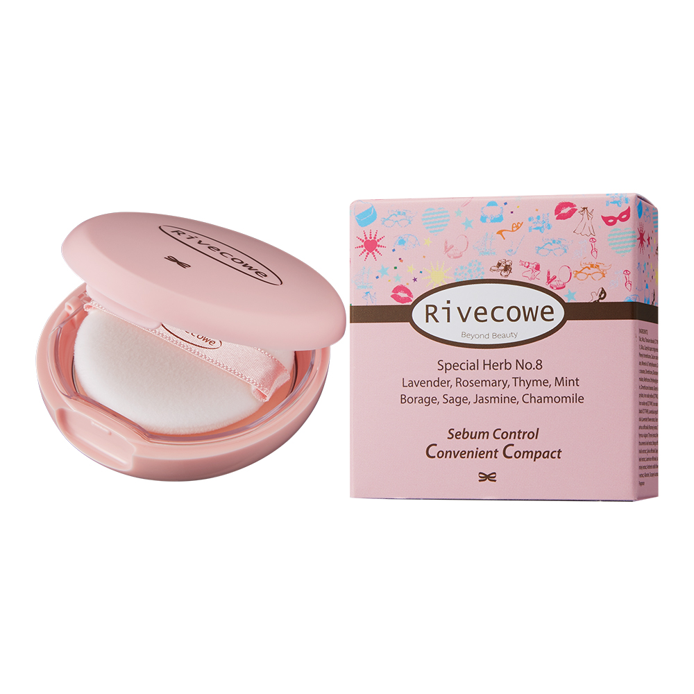 Rivecowe CC Pact _Sebum Control Convenient Compact_ 8g