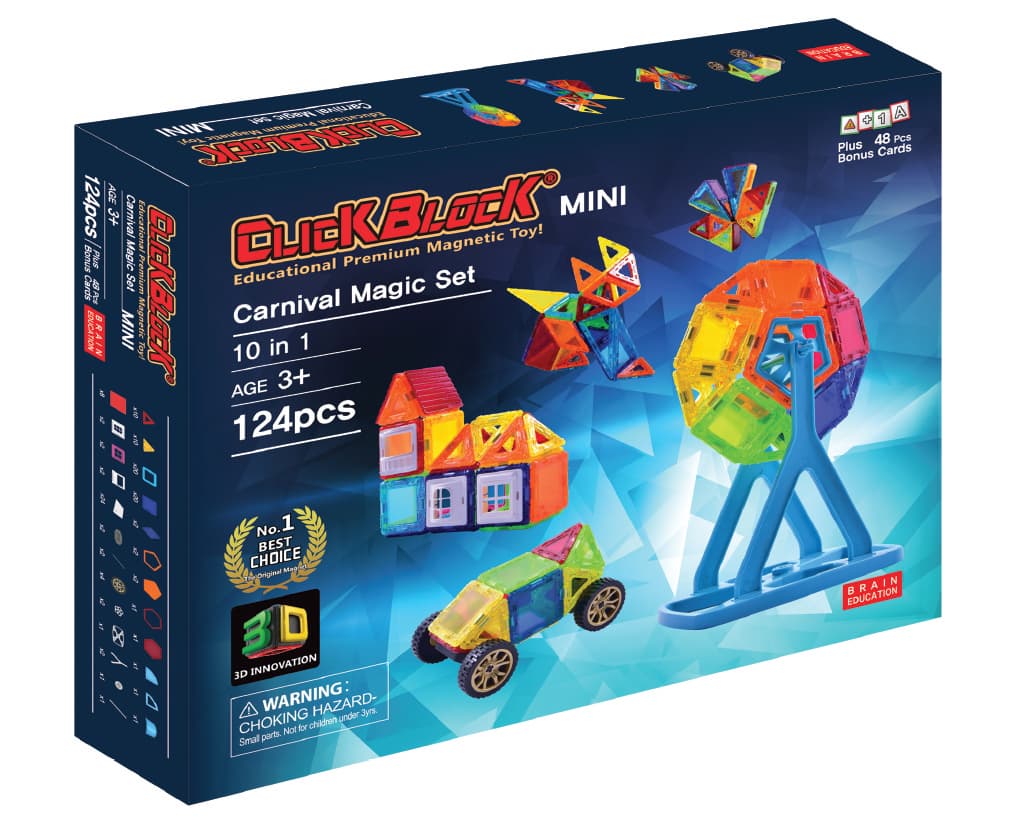 Click Block, Magnet educational toy Carnival Magic Set | tradekorea