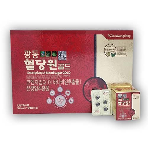 Kwangdong BLOOD SUGAR GOLD Health Supplement for Blood Sugar Pressure Circulation Memory Antioxidant