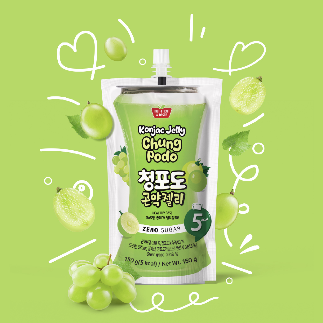 Chungpodo_Green grape_ Konjac Jelly with HALAL