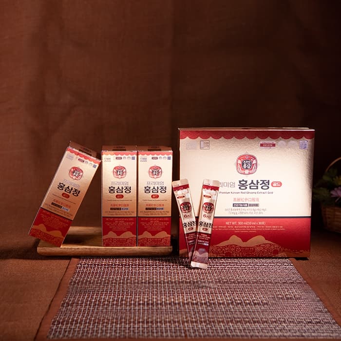 Premium red ginseng tablet gold