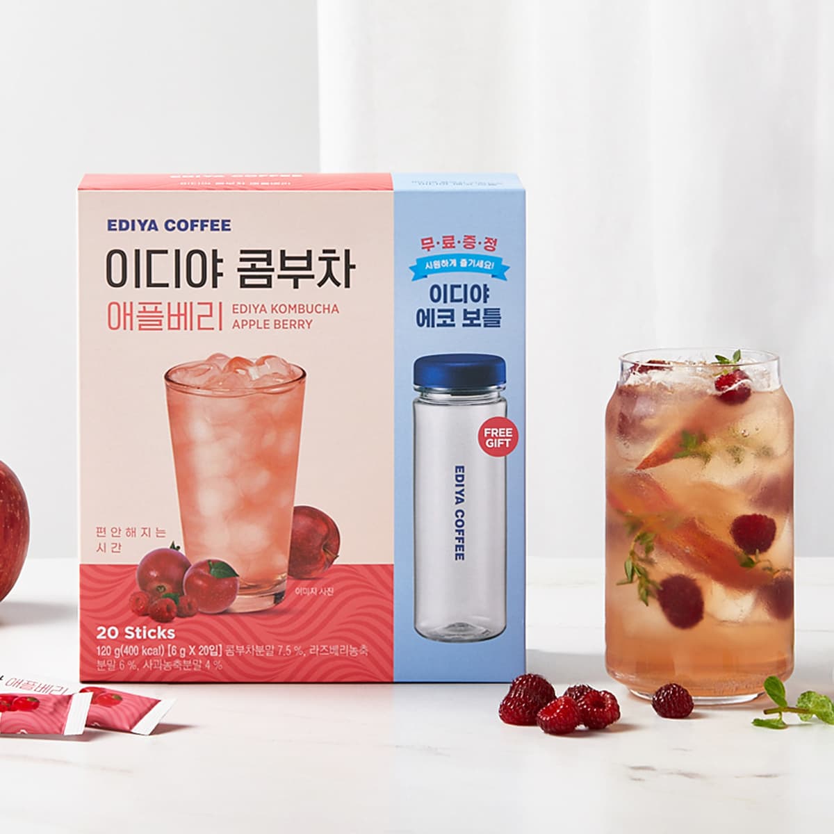 EDIYA KOMBUCHA Apple Berry | tradekorea