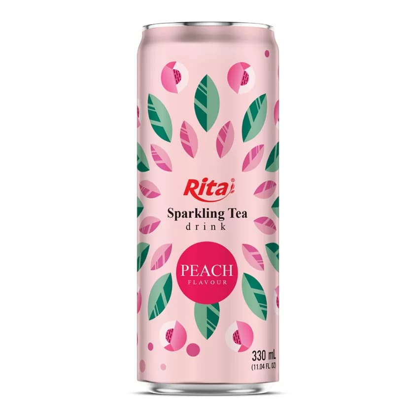 Private Label Sparkling Tea Drink Peach