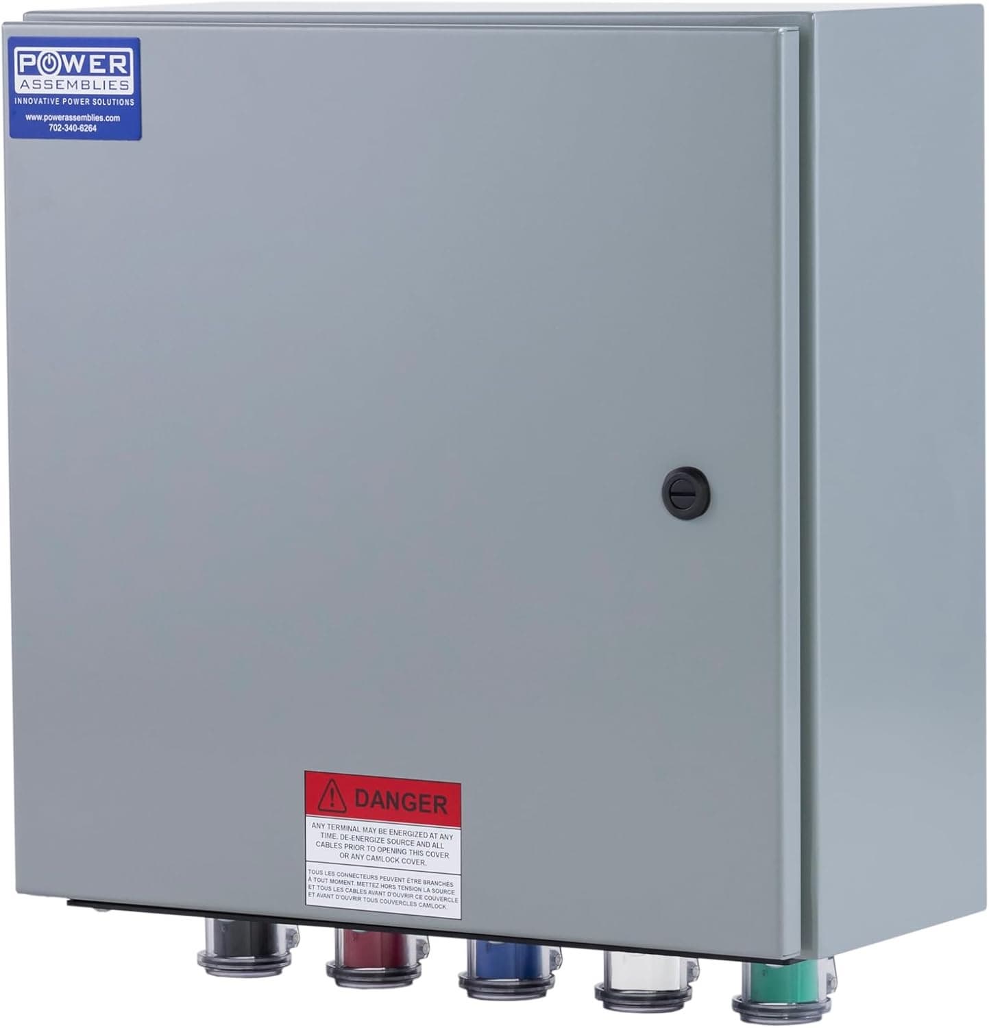 Camlock Connection Box 400 Amp 120_208V 3 Phase 4 Wire Double Set Screw Power Distribution Box