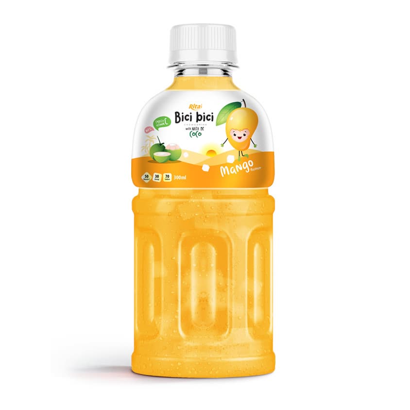 Bici Bici 300ml Pet Bottle Mango Juice With Nata De Coco From RITA Beverage